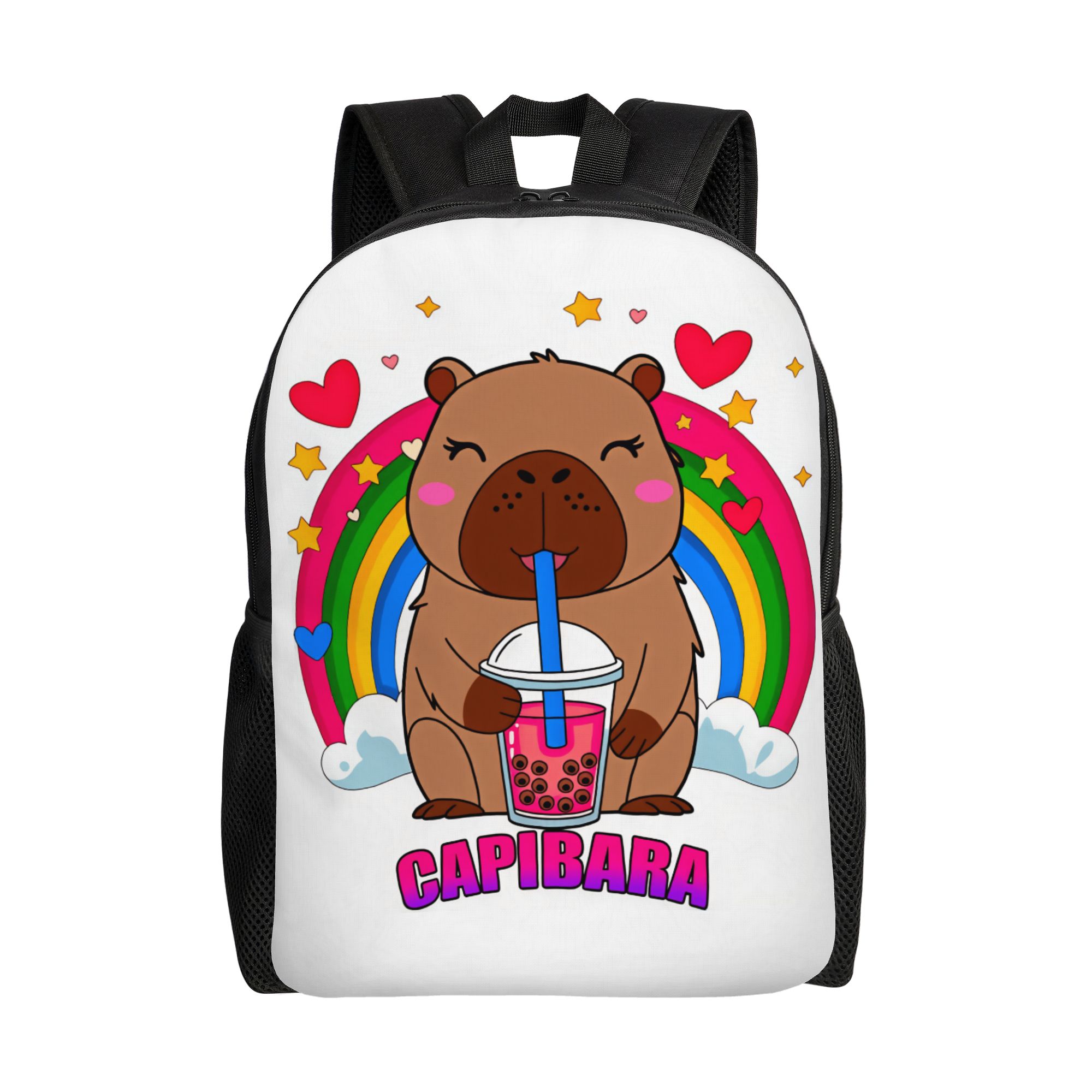Interior Design School - Zaino Capybara che Beve Bubble Tea