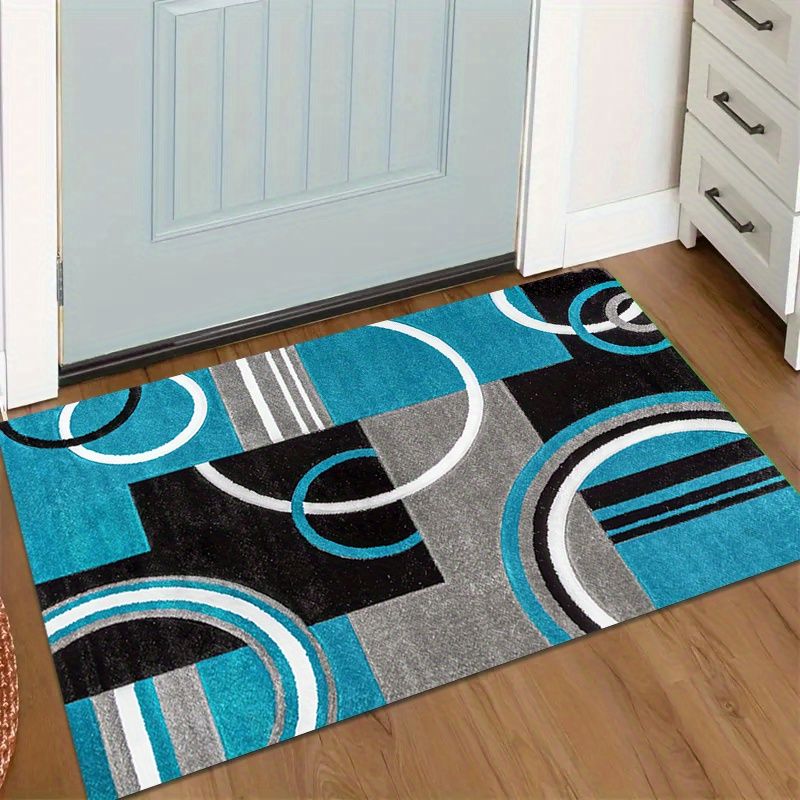 Printed Rug Abstract - VIKAMA Tappeti Moderni Astratti Geometrici, Morbidi