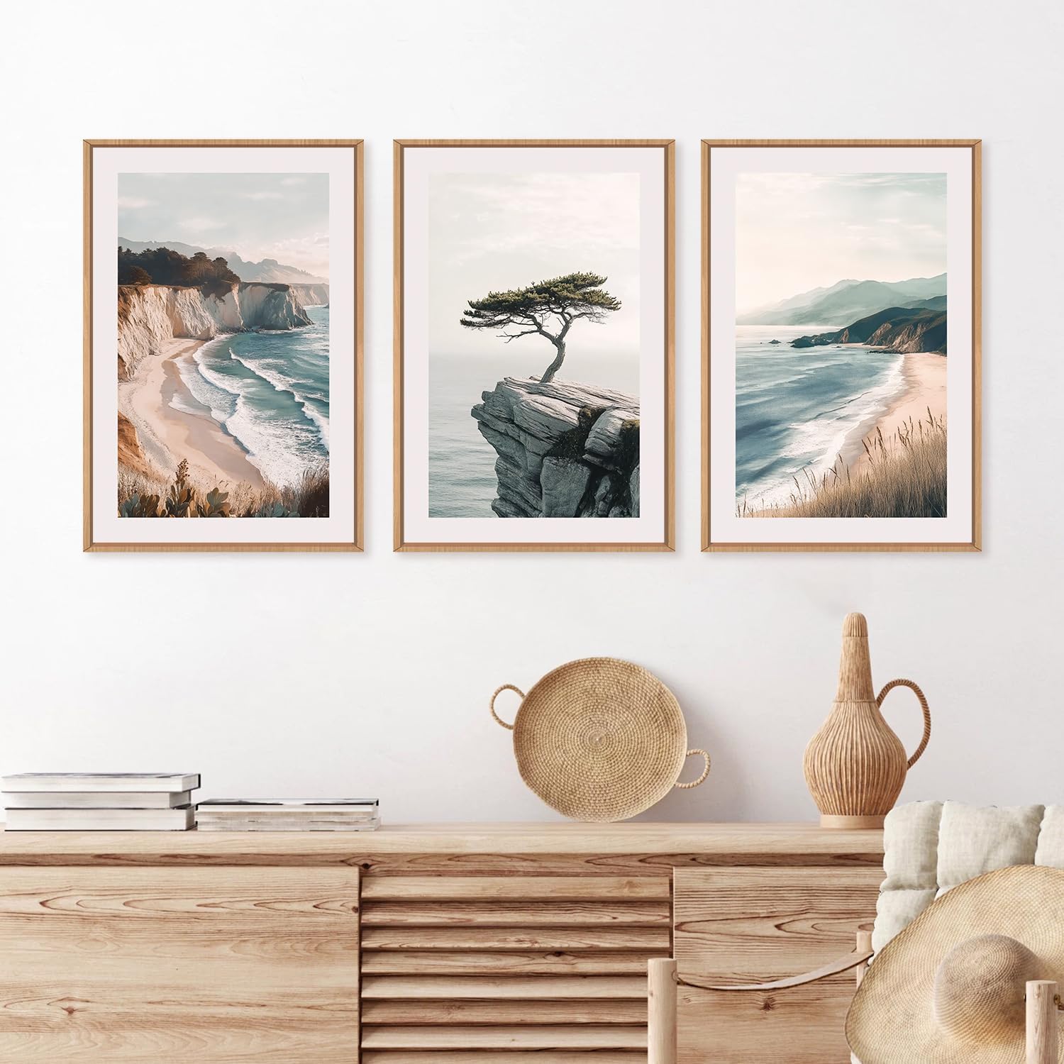 Abstract Canvas Set - 3 pz/set Spiaggia Tela Wall Art