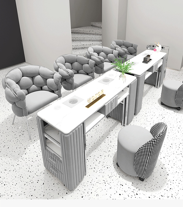 Interior Design Nail Salon - Set Tavolo e Sedia per Manicure