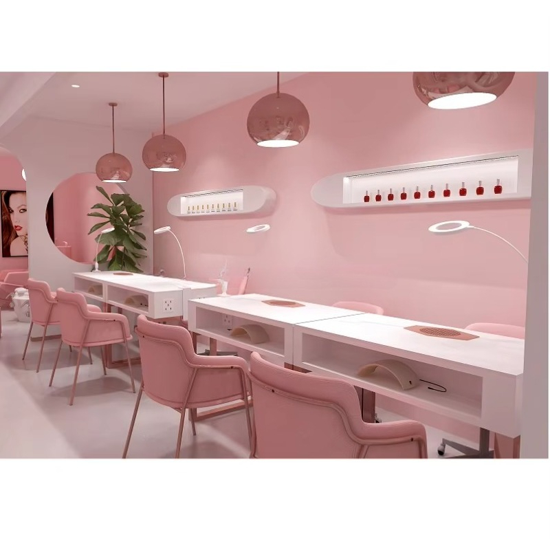 Interior Design Nail Salon - Mobili commerciali moderni personalizzati per salone