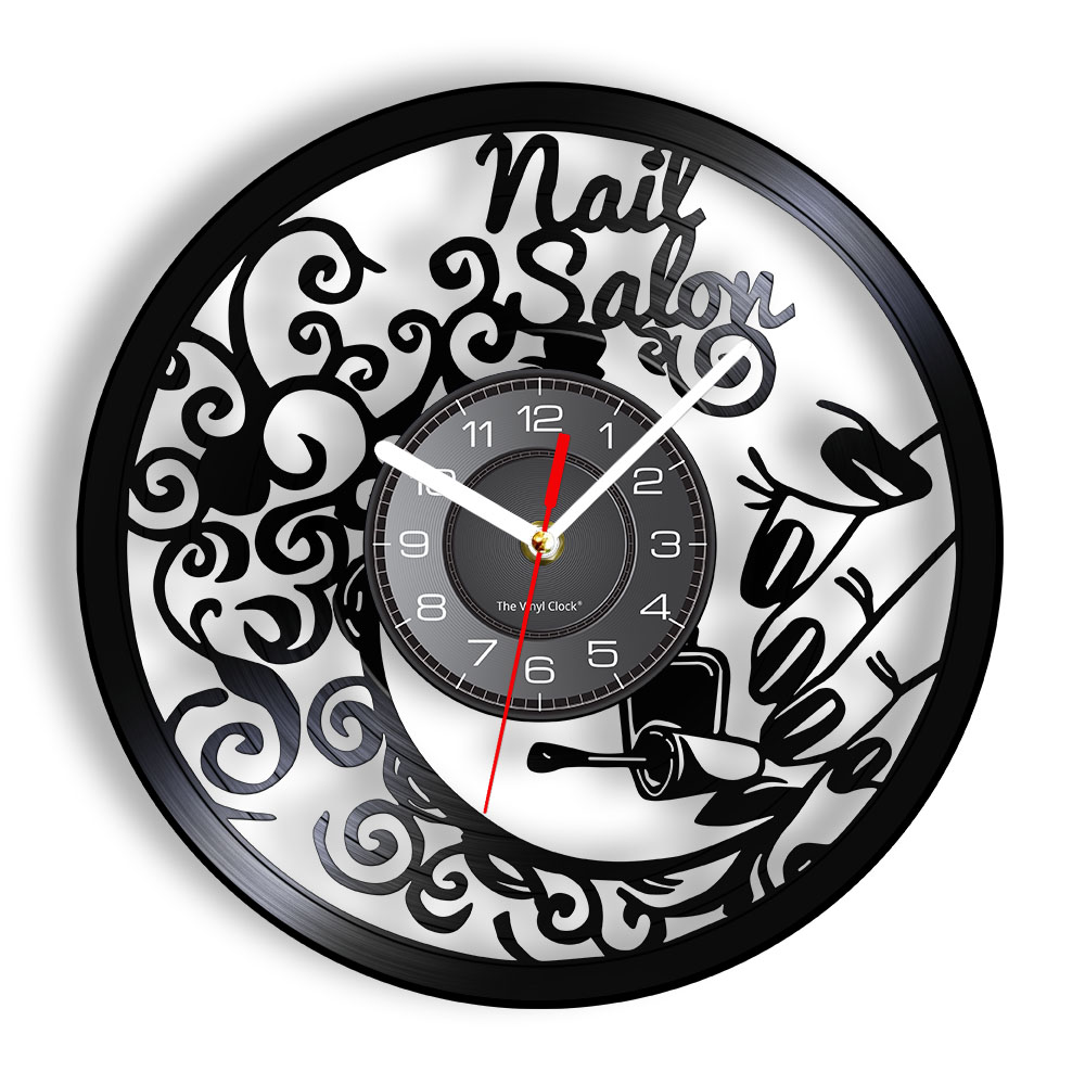 Interior Design Nail Salon - Orologio da Parete per Salone di