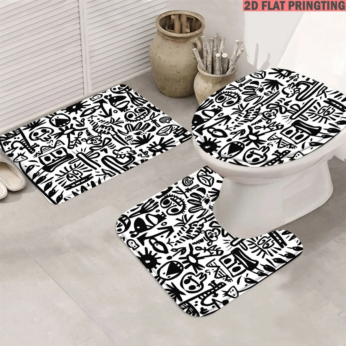 Set di 3 Tappeti da Bagno in B - Printed Rug Abstract recensione e prezzo