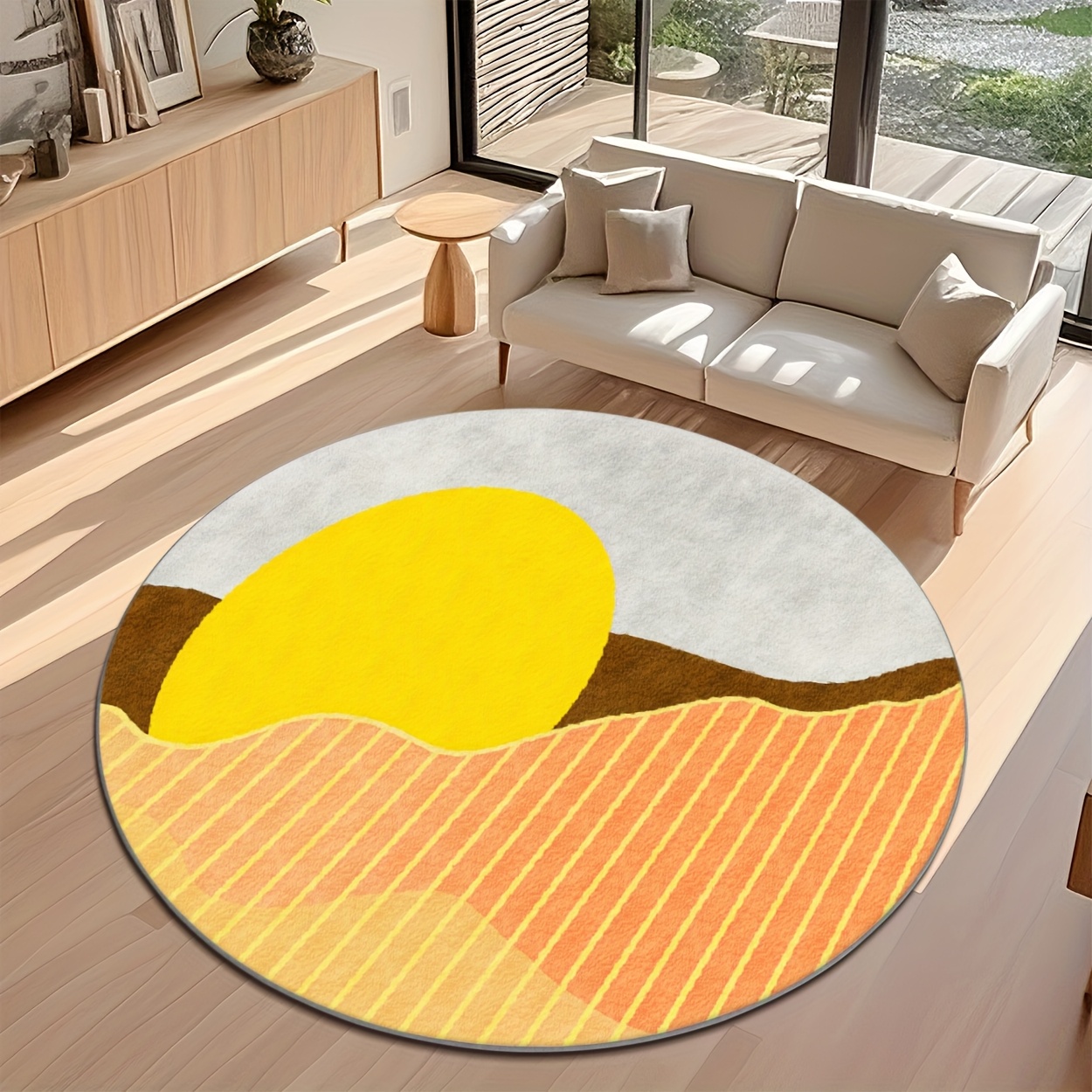 Tappeto Circolare Moderno di M - Printed Rug Abstract recensione e prezzo