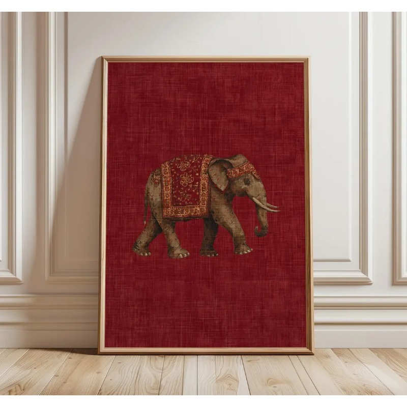 Stampa con Motivo Elefante Ind - Interior Design Usa recensione e prezzo
