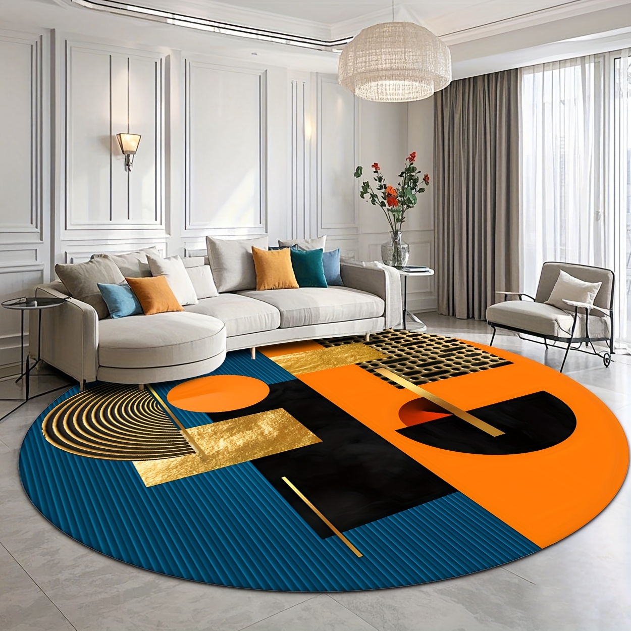 Tappeto Rotondo di Lusso Astra - Printed Rug Abstract recensione e prezzo