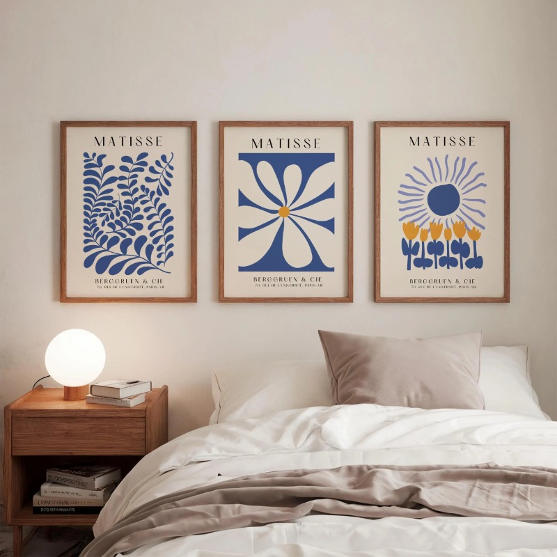 Set di 3 stampe blu di Matisse - Abstract Canvas Set recensione e prezzo