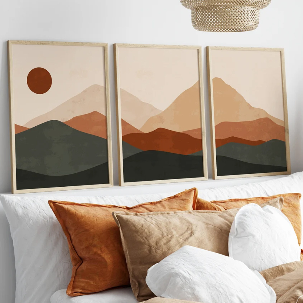 Set di 3 Stampe su Tela con Pa - Abstract Canvas Set recensione e prezzo