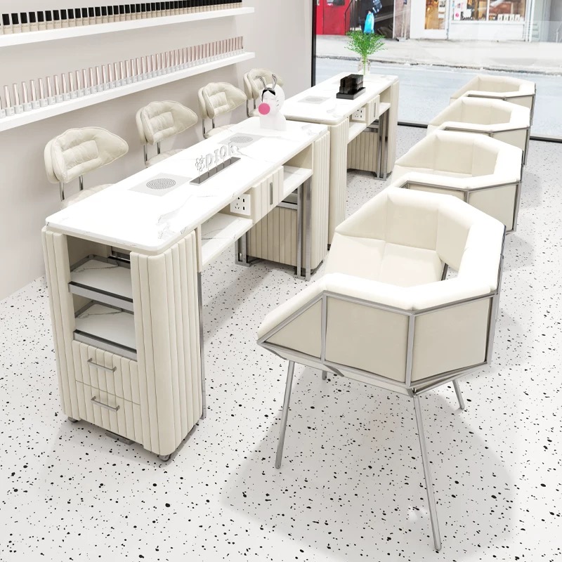 Mobili per nail art beige mode - Interior Design Nail Salon recensione e prezzo