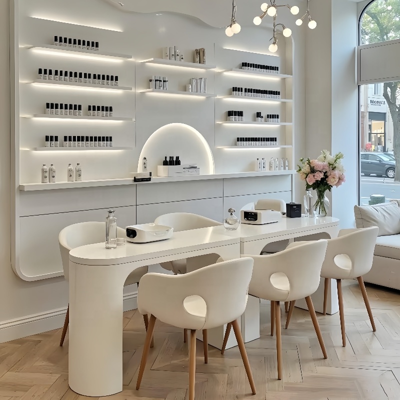 MS Display Beige Crema Bianco  - Interior Design Nail Salon recensione e prezzo