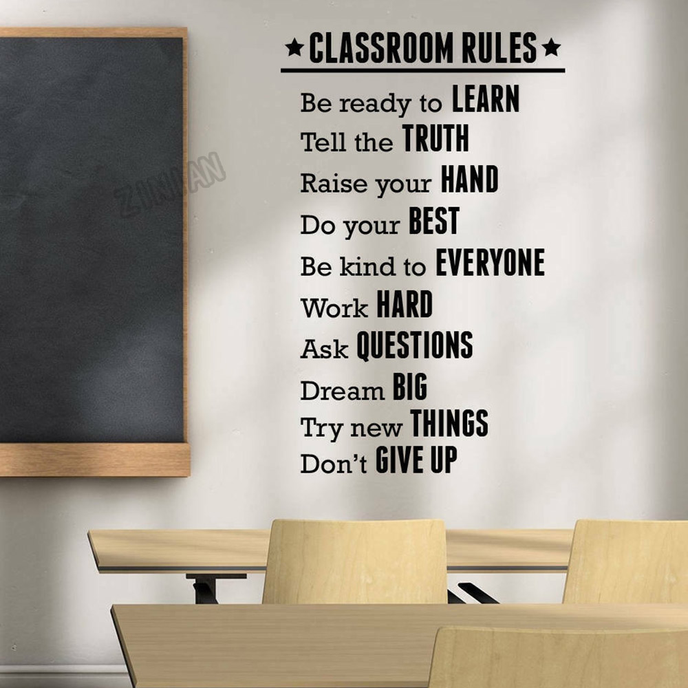 Regole dell'aula Adesivo da pa - Interior Design School recensione e prezzo